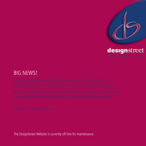 Designstreet Website 2002