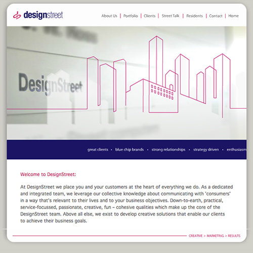 Designstreet Website 2006