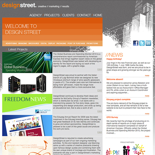 Designstreet Website 2011